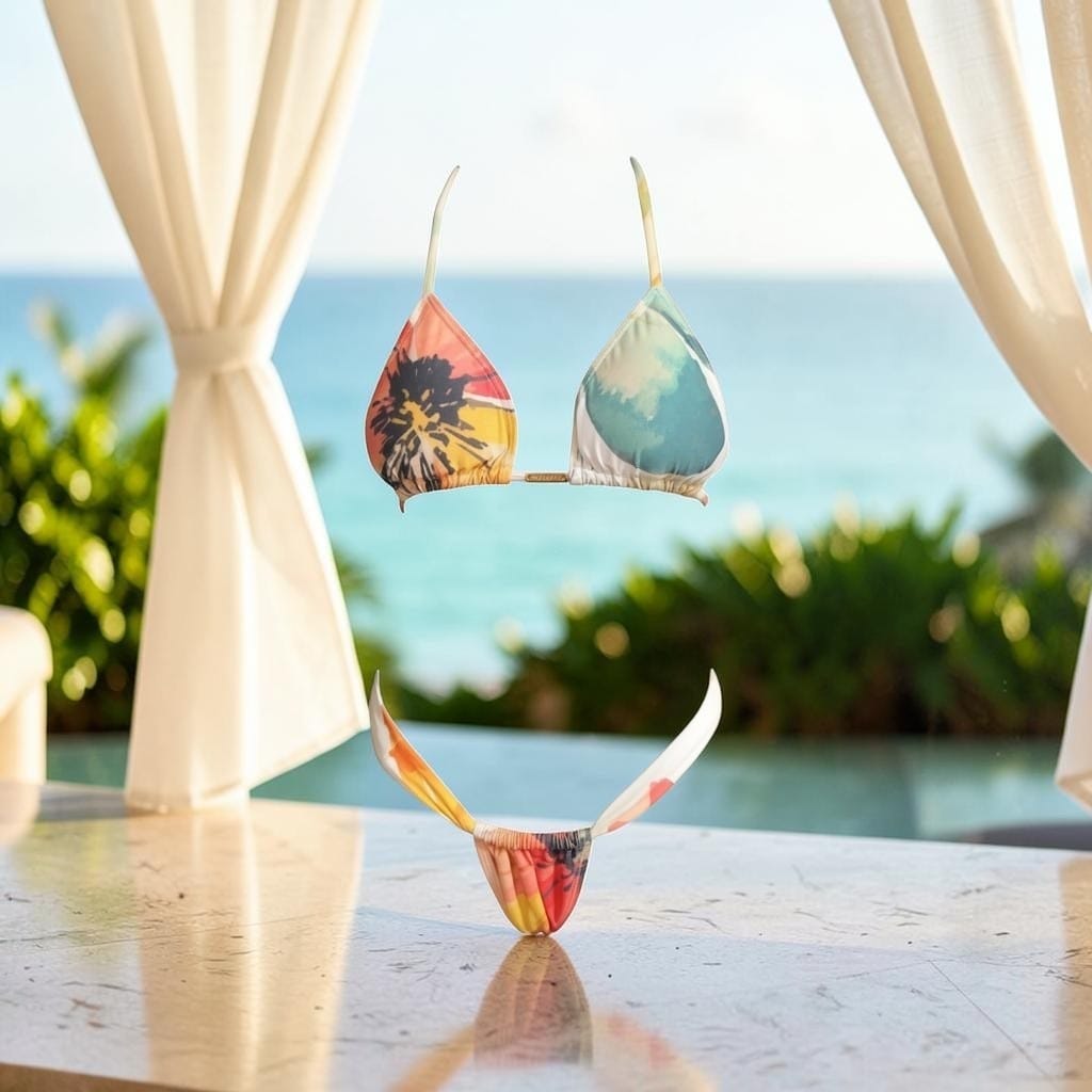 Bikini colores tropi